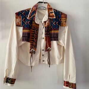 Vintage Cowboy Dress Top